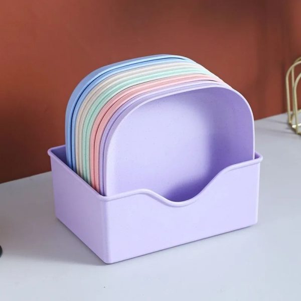 Food Grade Plastic Household Dining Plates 10 pcs - Image 5
