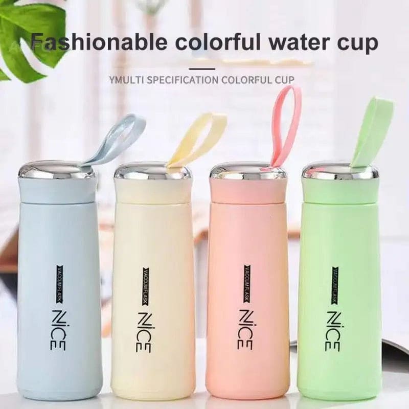400ml Mini Flask Glass Water Bottle with Vacuum Insulation - Image 6