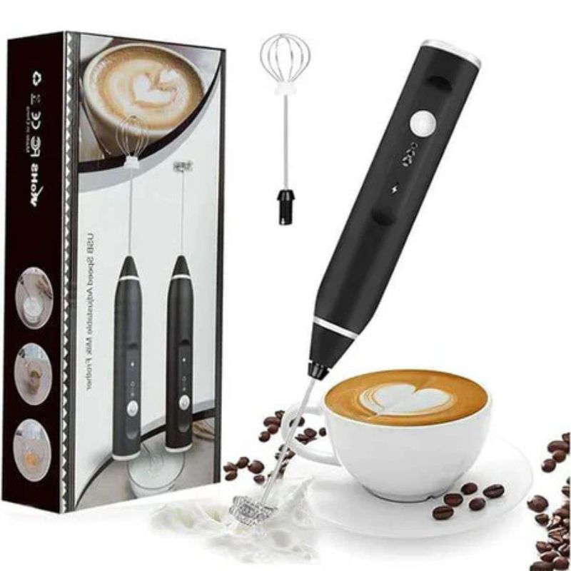Rechargeable Electric Coffee Frother & Egg Beater - Image 5