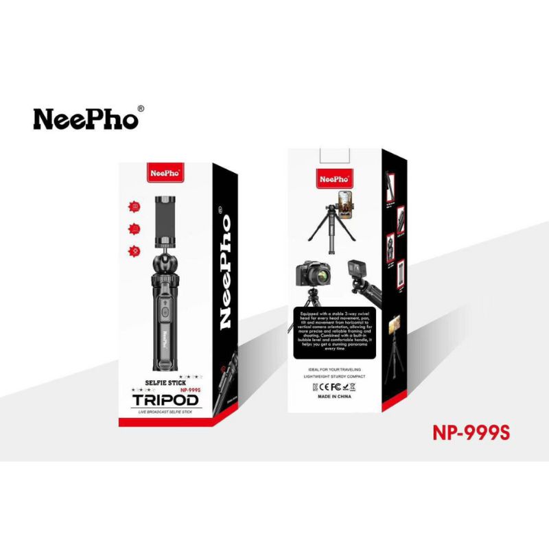 NeePho NP-999s 2-in-1 Selfie Stick & Tripod - Image 7