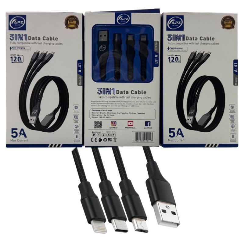 3-in-1 Fast Charging Cable 100W - Image 2