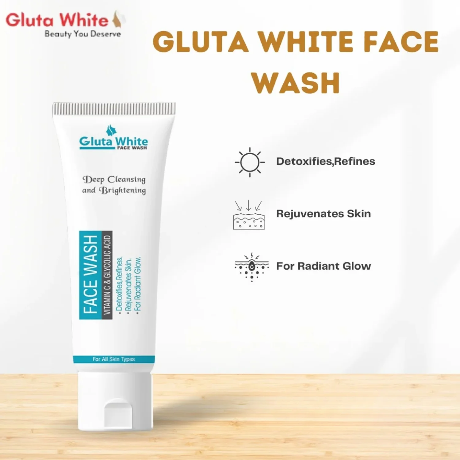 Gluta White Face Wash - Image 3
