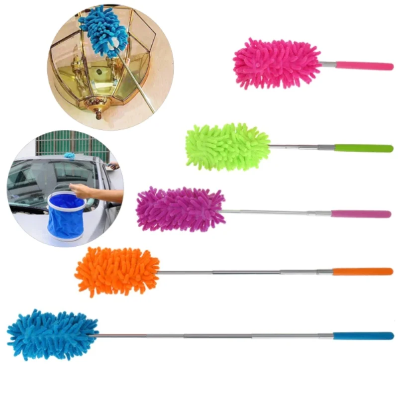 Flexible Micro-Fiber Duster With Telescopic Stainless Steel Handle - Image 7