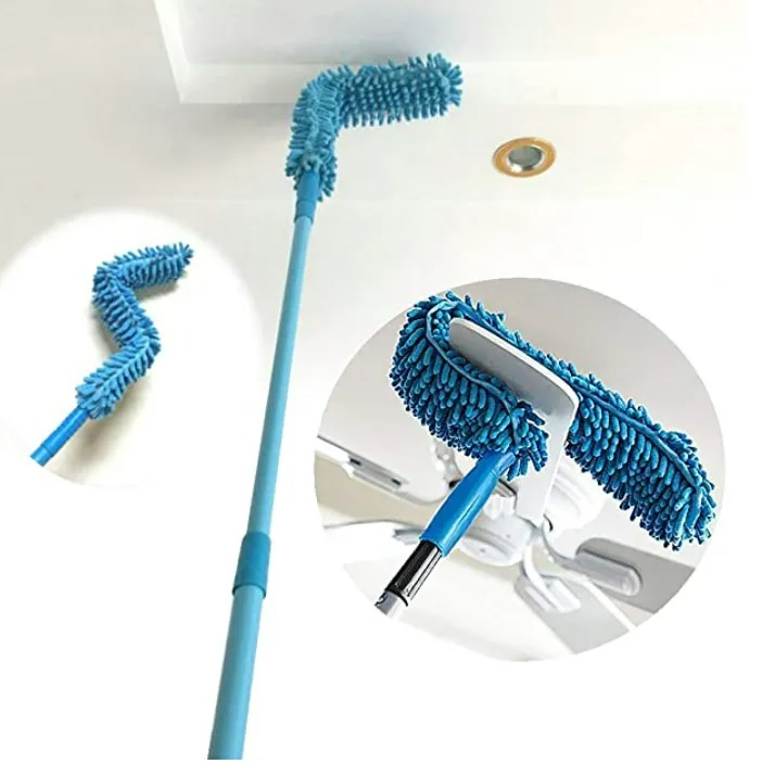 Flexible Micro-Fiber Duster With Telescopic Stainless Steel Handle - Image 2