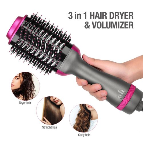 One Step Hot Air Brush | 3-in-1 Dryer, - Image 2
