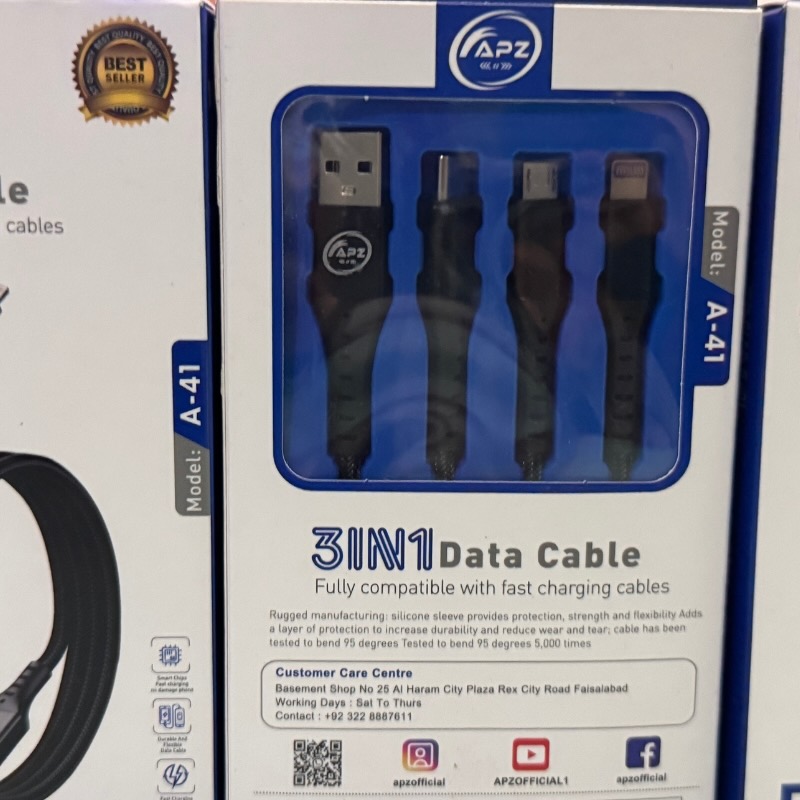 3-in-1 Fast Charging Cable 100W