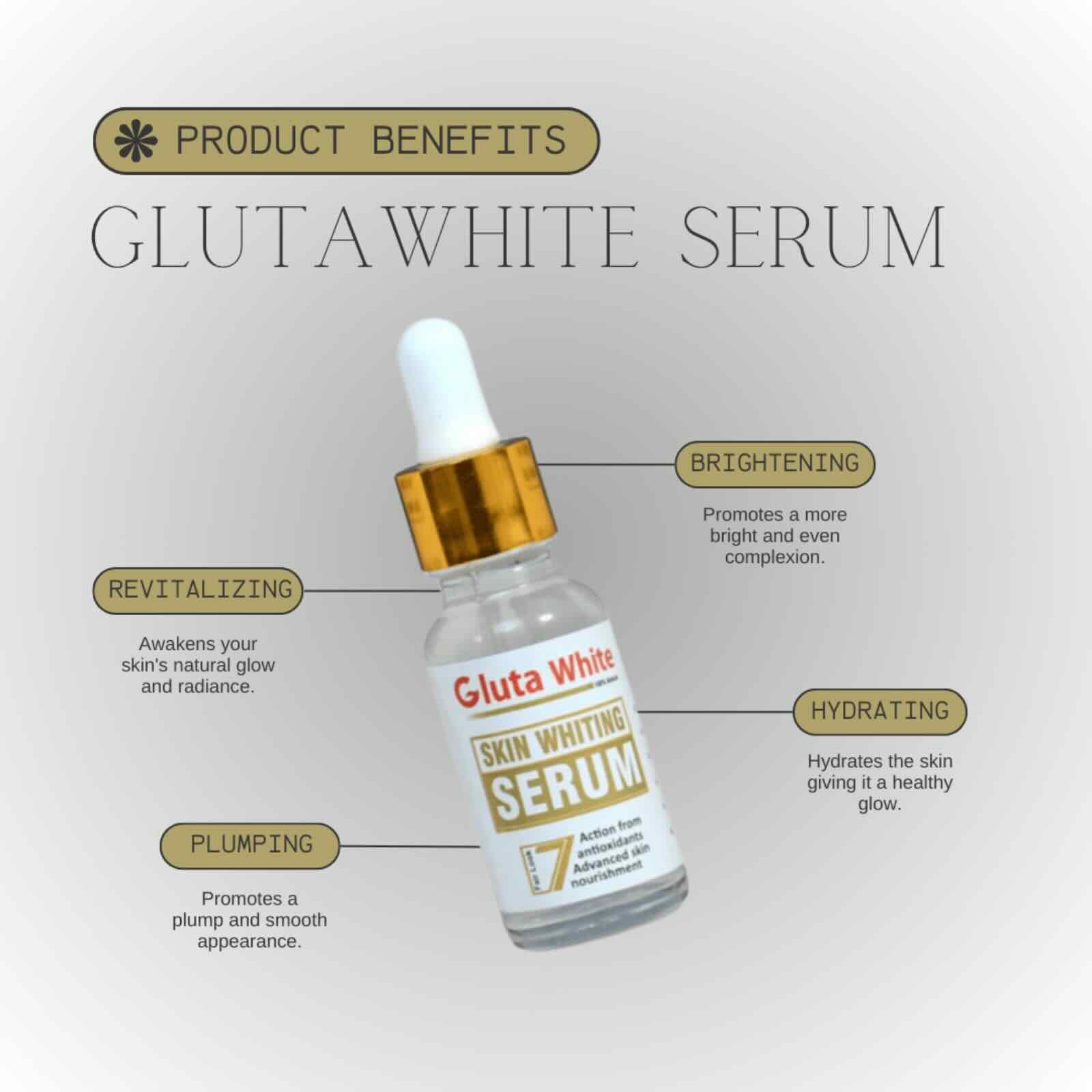 Gluta White Face Glowing Serum 30ml - Image 5