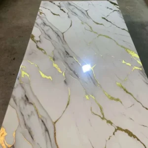 Marble Sheet Sticker 60x200cm | White, Grey & Gold