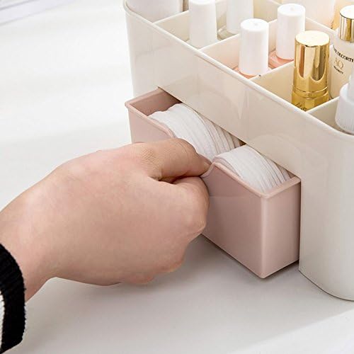 Plastic Makeup Organizer with Drawer - Image 2
