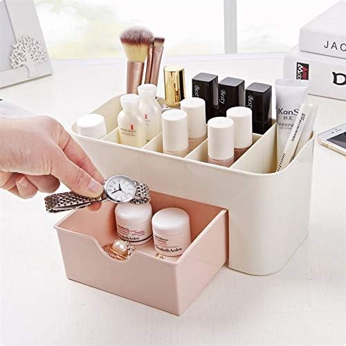 Plastic Makeup Organizer with Drawer - Image 4
