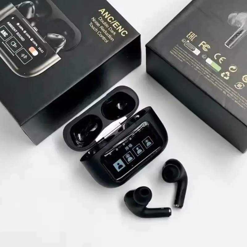 Black A9 Pro ANC AirPods – Premium Wireless Earbuds - Image 5