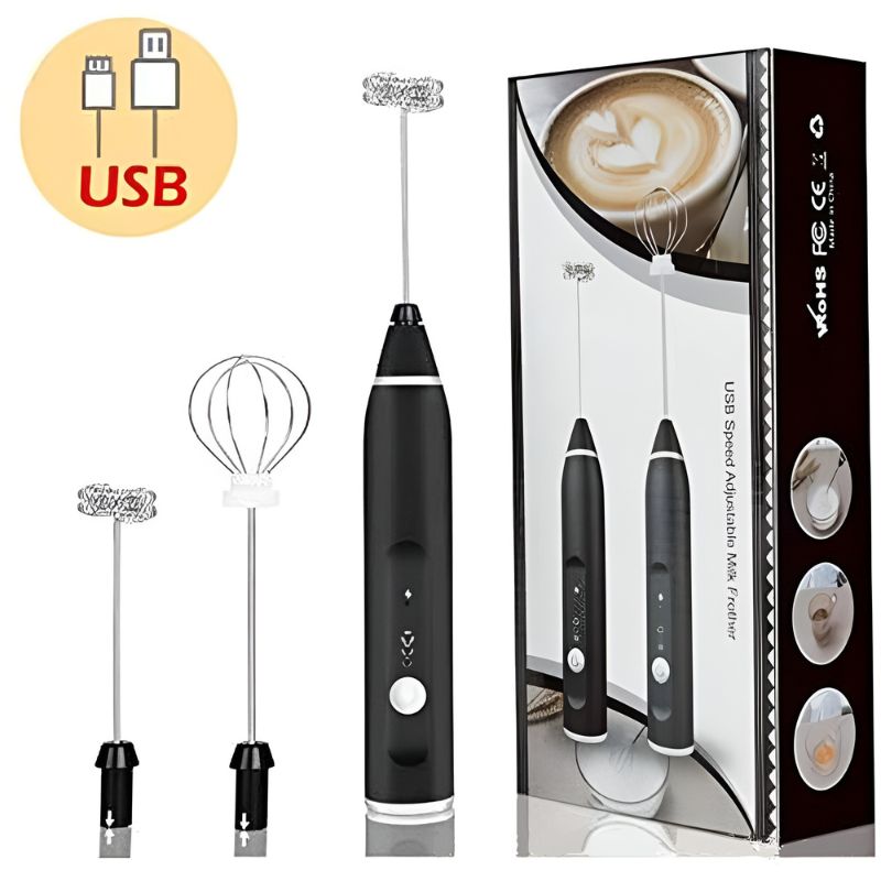 Rechargeable Electric Coffee Frother & Egg Beater - Image 2