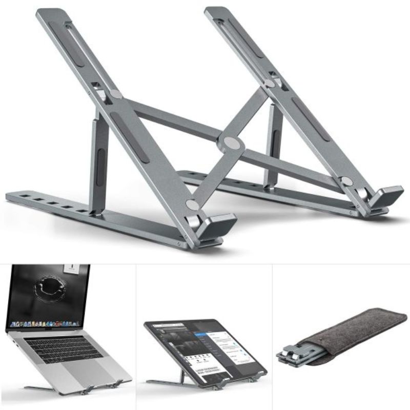 Premium Aluminum Foldable Laptop Stand - Image 2