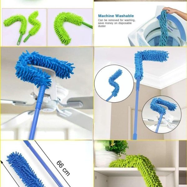 Flexible Micro-Fiber Duster With Telescopic Stainless Steel Handle - Image 6