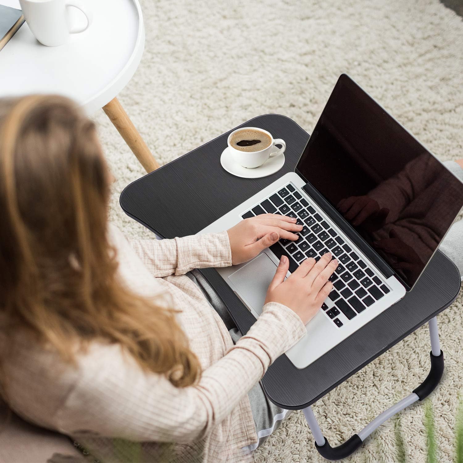 Laptop Table | Black Color | Foldable Legs - Image 2