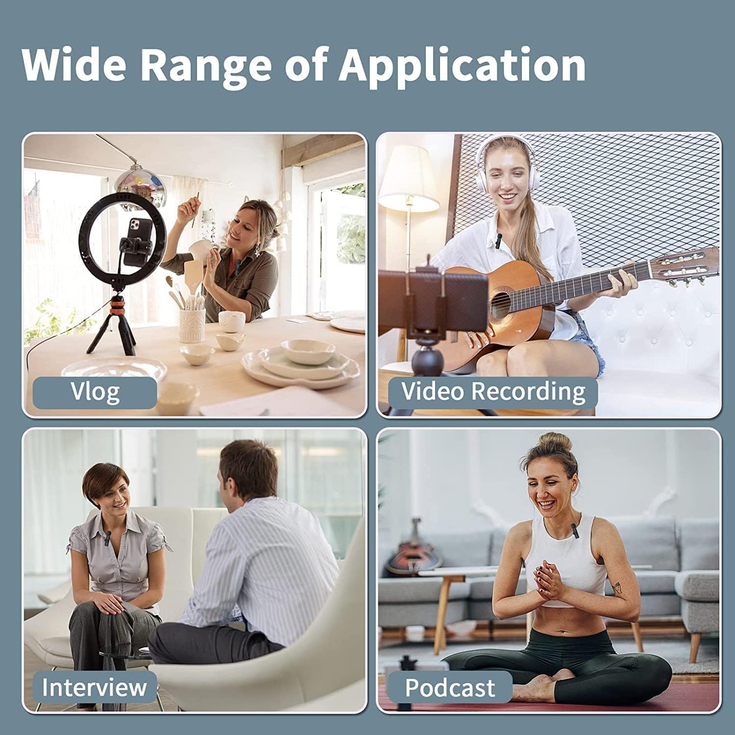 K9 Dual Wireless Lavalier Microphone - Image 4