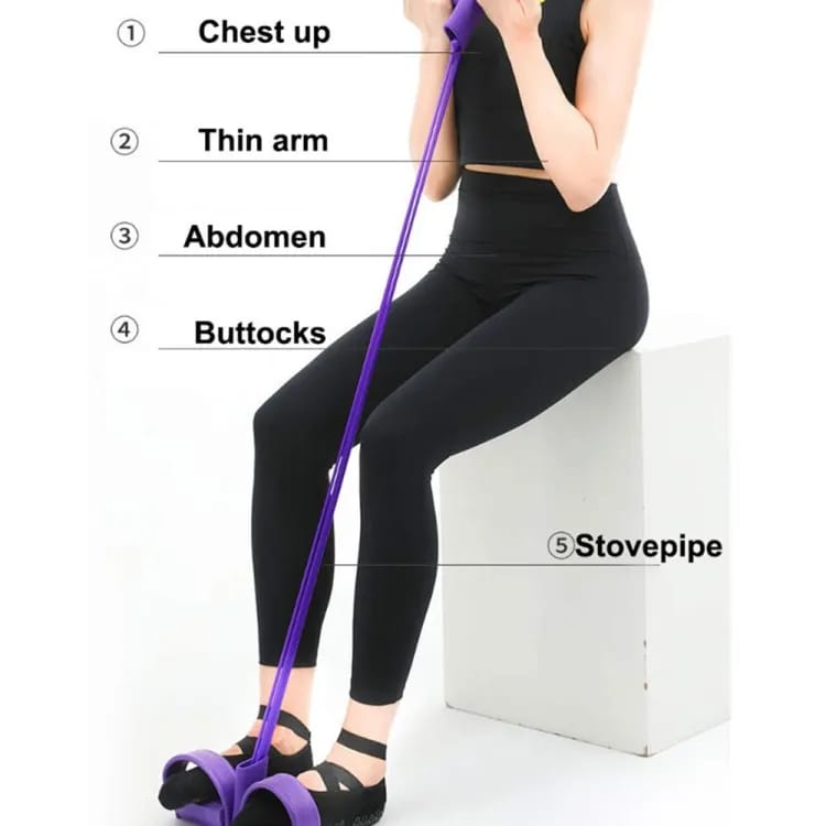 Tummy Trimmer Foot Pedal Resistance Band