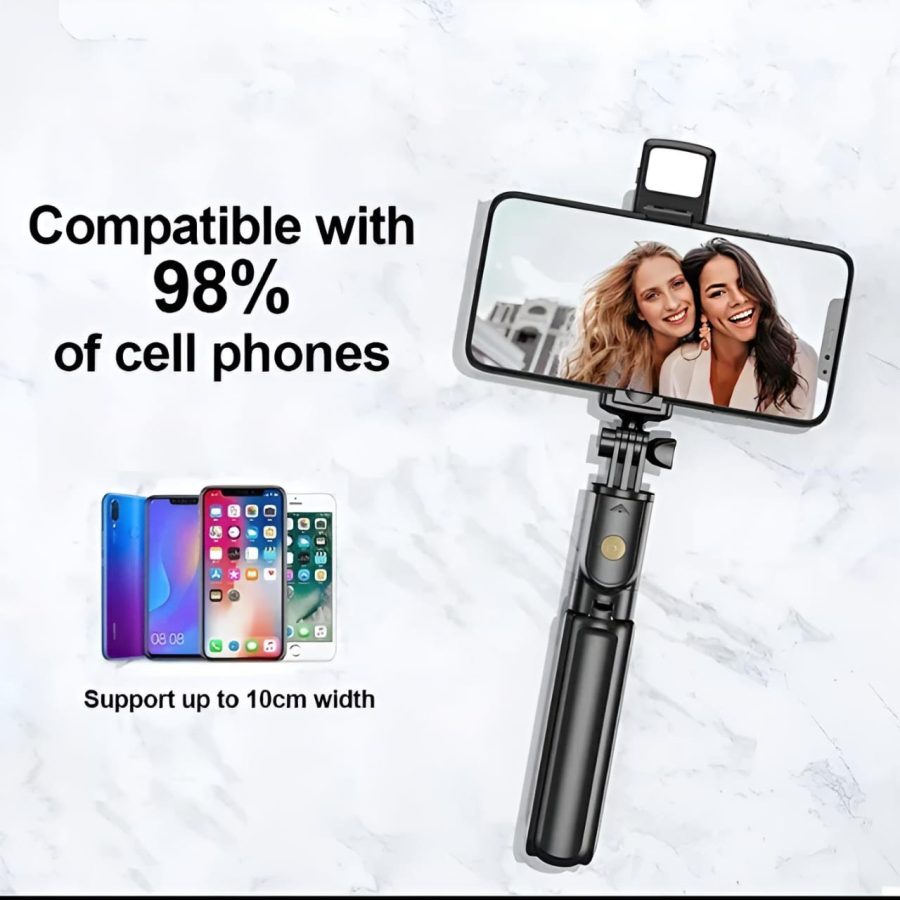 R1s Bluetooth Selfie Stick Tripod with Remote - Image 5