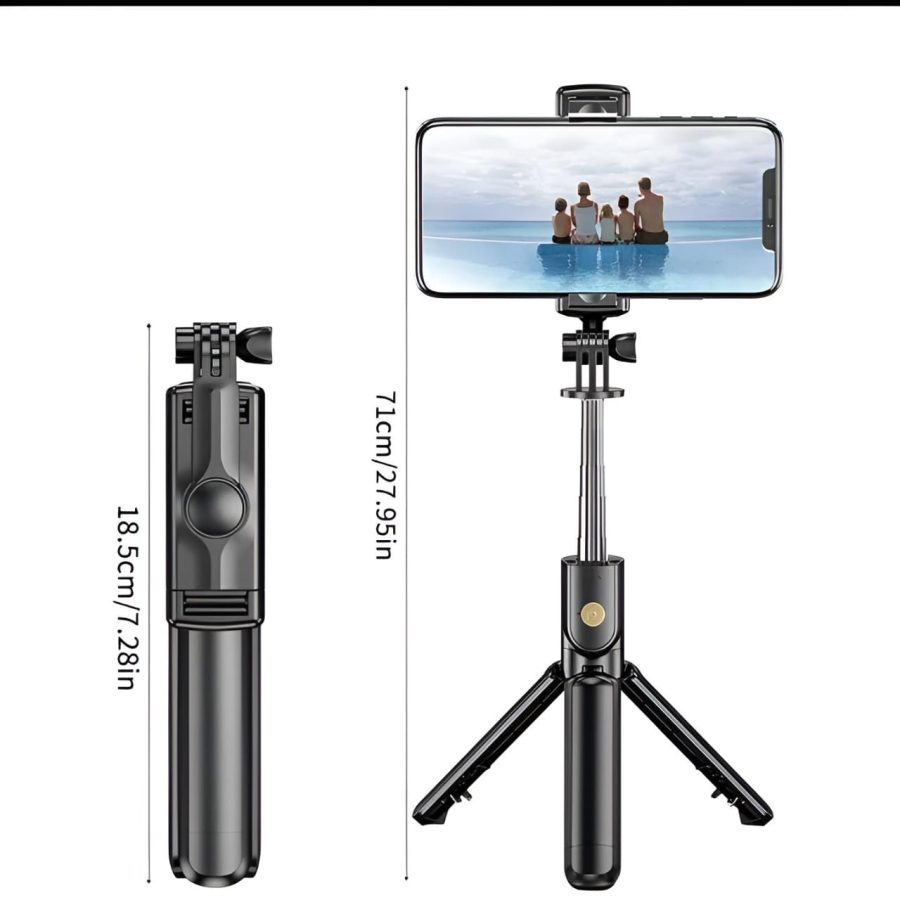 R1s Bluetooth Selfie Stick Tripod with Remote - Image 6