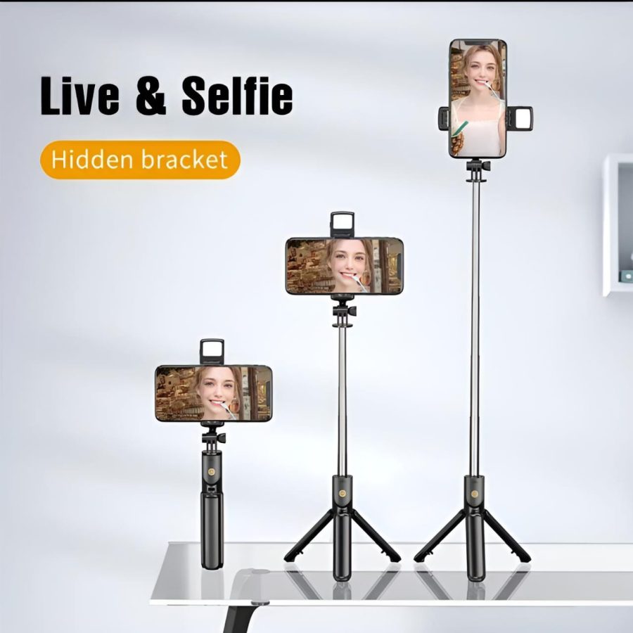 R1s Bluetooth Selfie Stick Tripod with Remote - Image 2