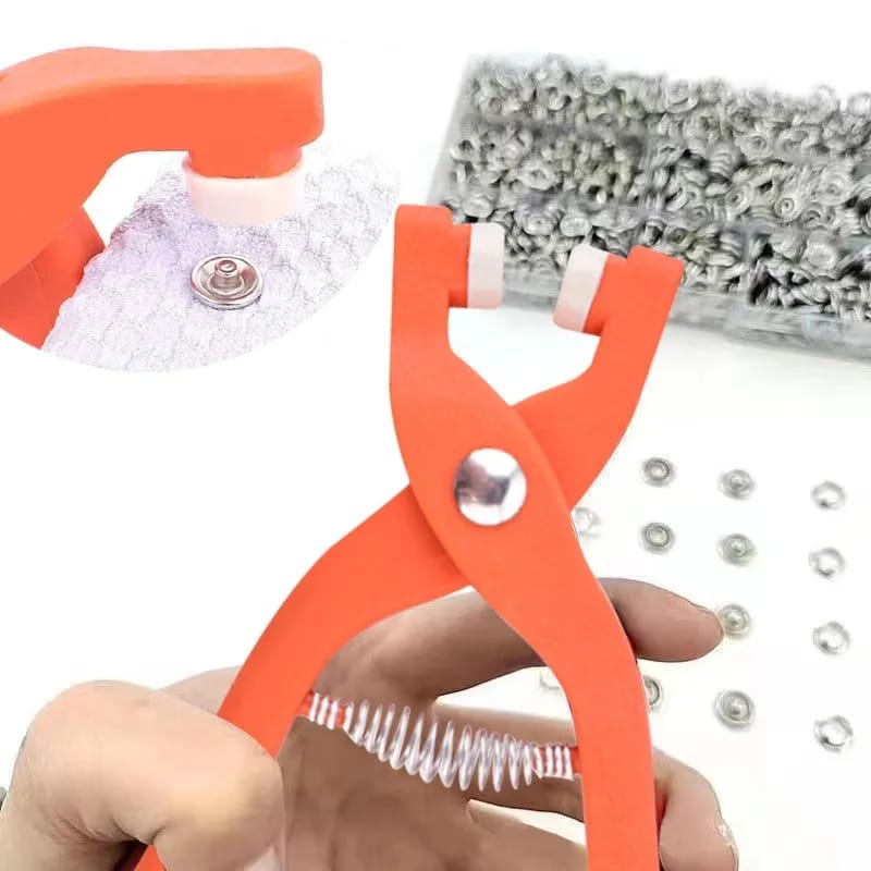 Tich Button Machine Plier with 25 Snap Buttons