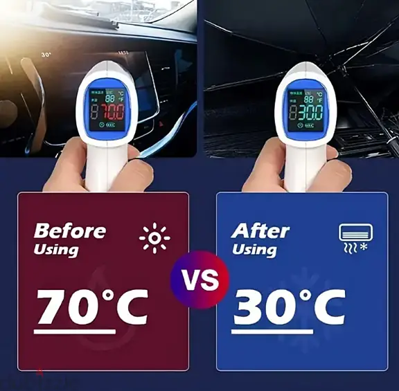 Foldable Car Windshield Umbrella Sunshade | UV Protection & Heat Blocker for All Vehicles - Image 5