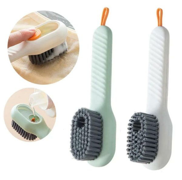 Shoe Brush with Liquid Dispensing
