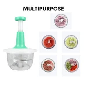 2L Manual Hand Push Chopper & Multifunctional Mixer | Vegetable Chopper, Meat Grinder, and Baby Food Maker