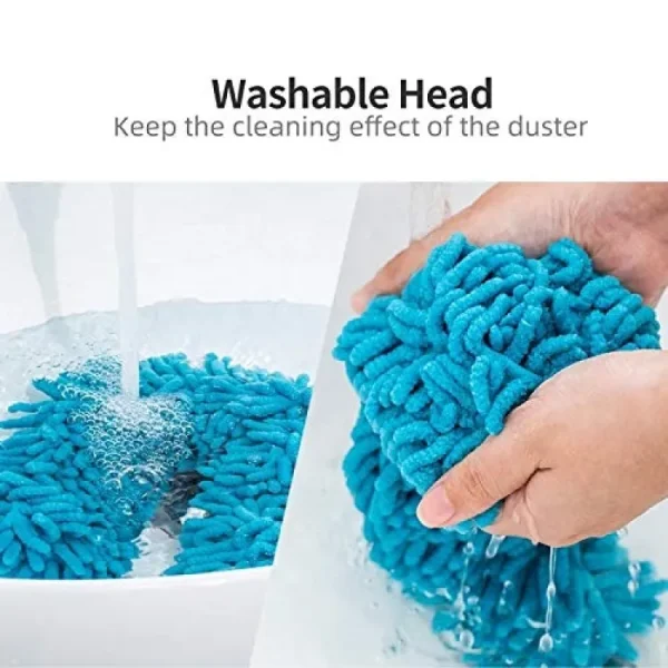 Flexible Micro-Fiber Duster With Telescopic Stainless Steel Handle - Image 5