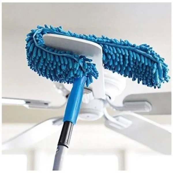 Flexible Micro-Fiber Duster With Telescopic Stainless Steel Handle - Image 3