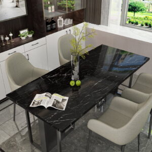Black & Grey | Marble Sheet Sticker 60x200cm