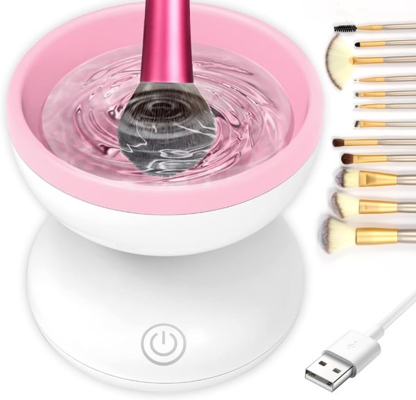 Electric Makeup Brush Cleaner Machine | Automatic USB Rechargeable Brush Washer - Image 7