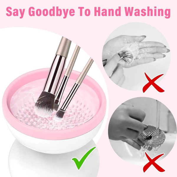 Electric Makeup Brush Cleaner Machine | Automatic USB Rechargeable Brush Washer - Image 4