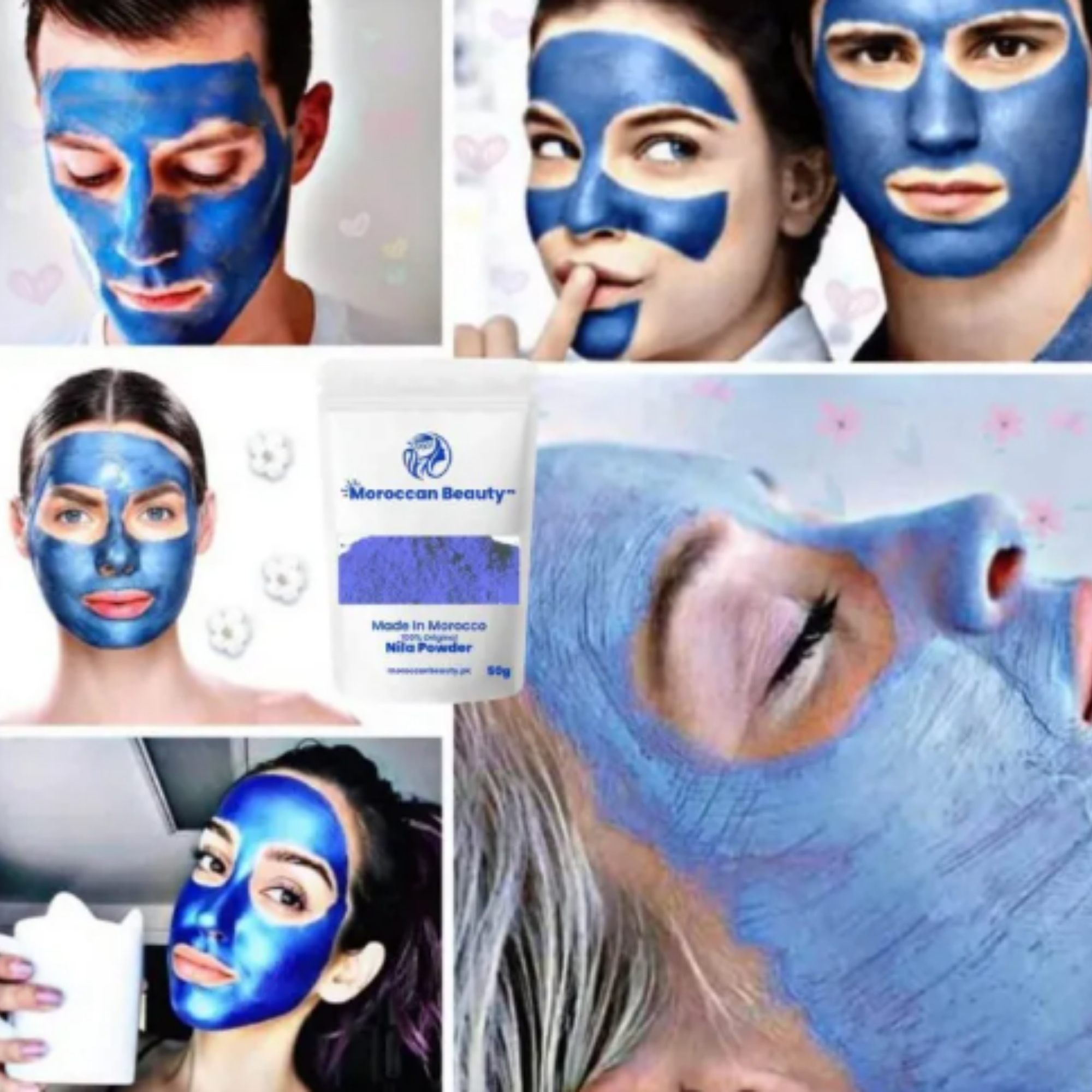 Moroccan Beauty Blue Nila Powder 50g - Image 7