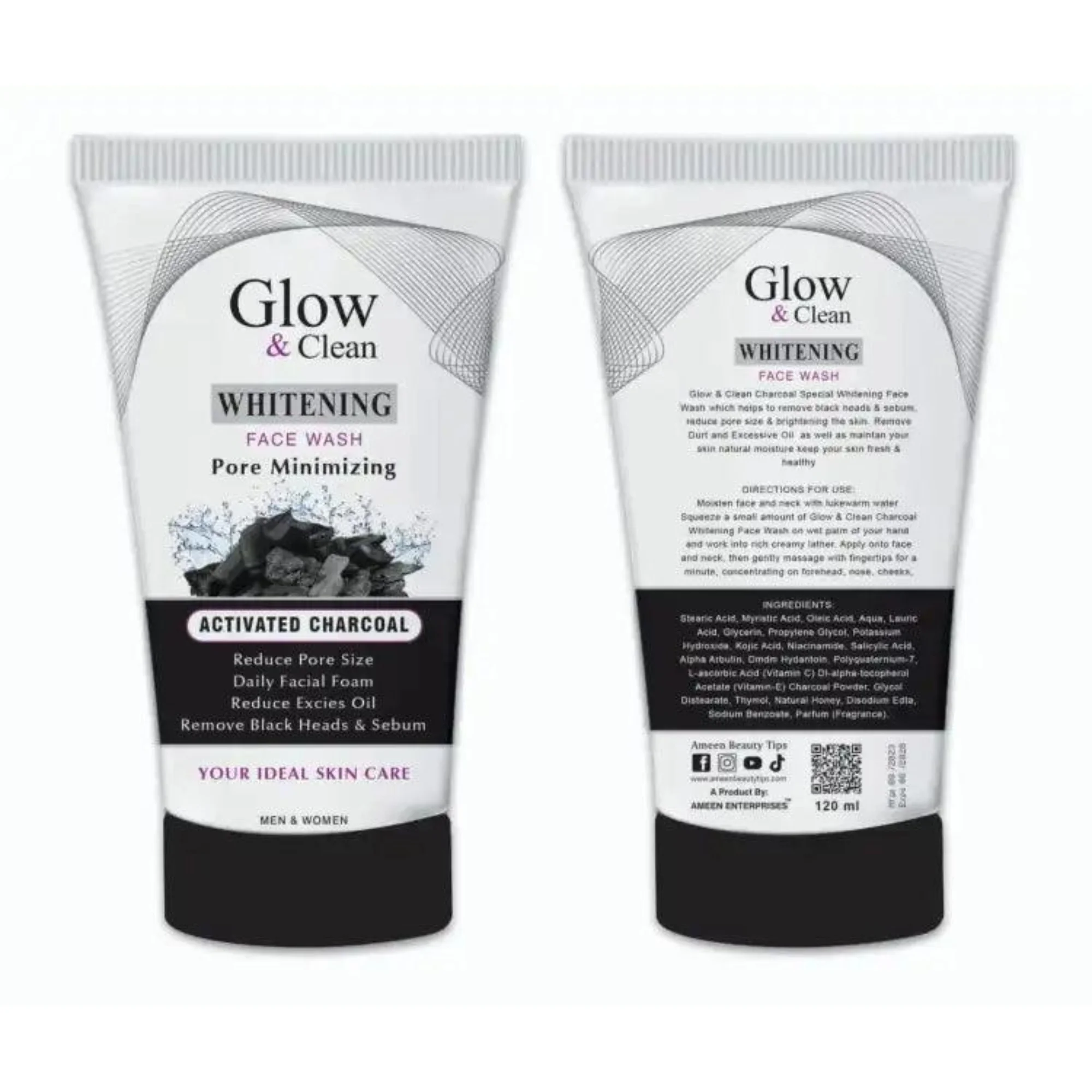 Glow & Clean Charcoal Face Wash - Image 3