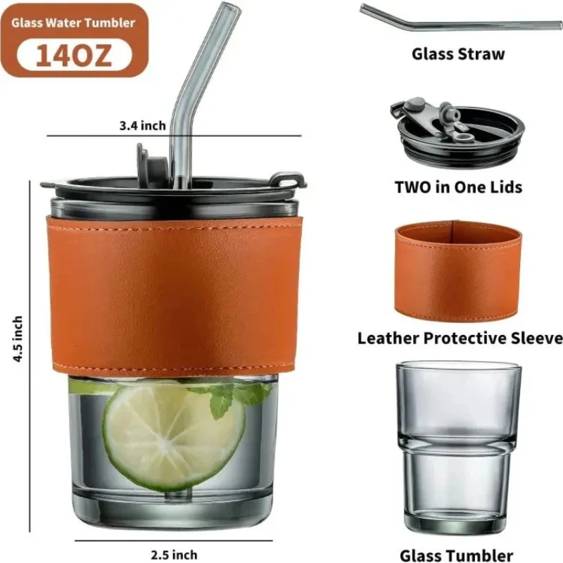 Bamboo Joint Glass Cup - Image 4