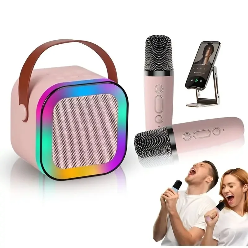 Karaoke Portable Wireless Bluetooth Speaker with Microphone Sound System - Image 4