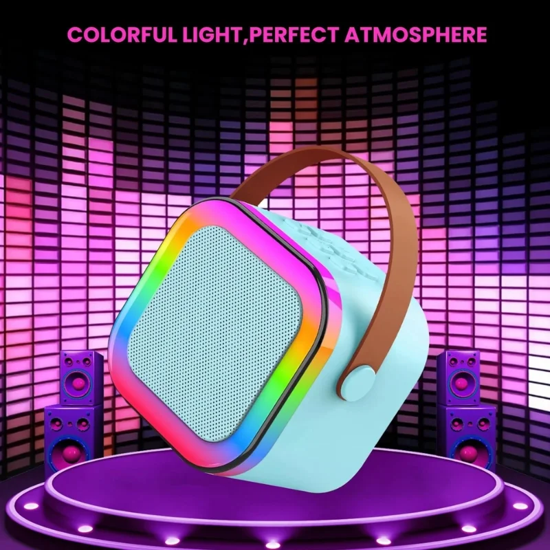 Karaoke Portable Wireless Bluetooth Speaker with Microphone Sound System - Image 3