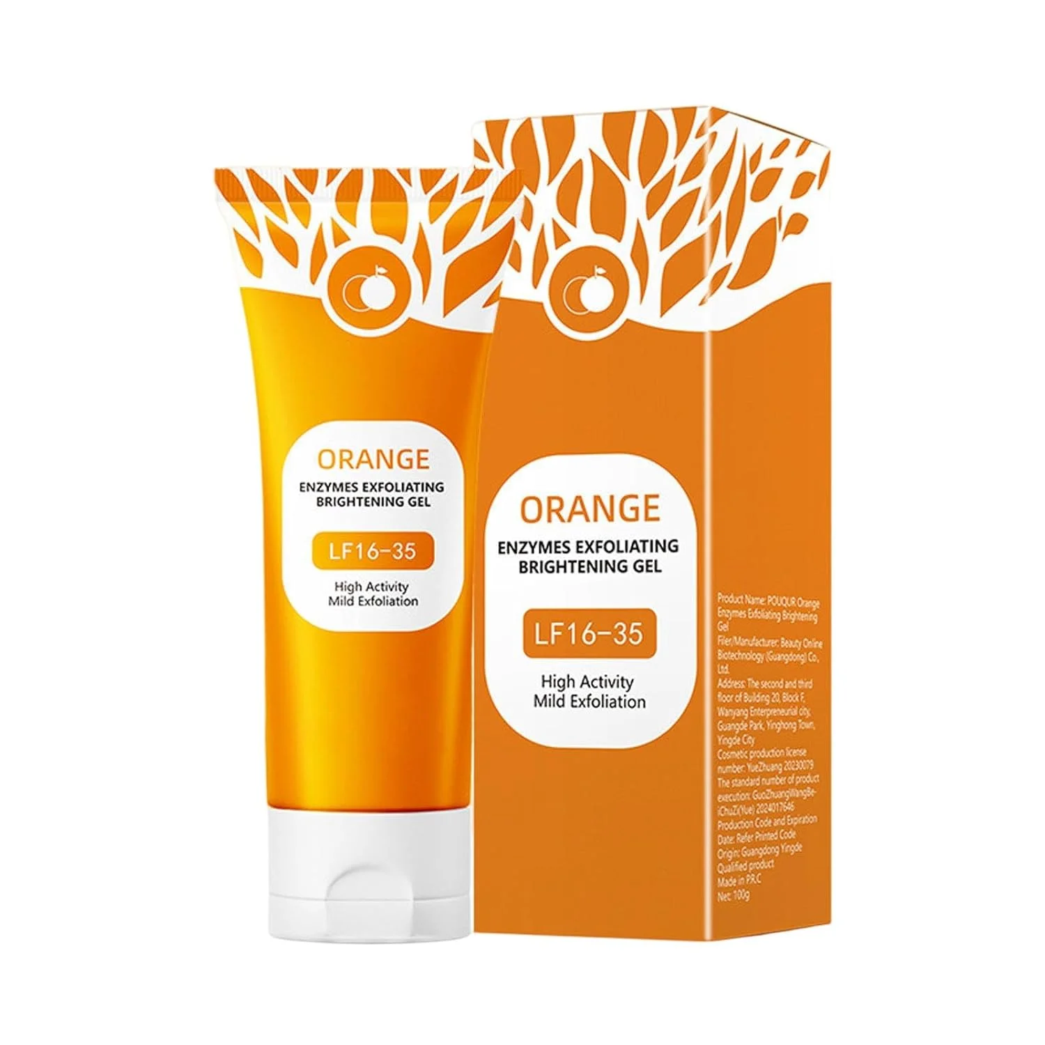 Orange Enzymes Exfoliating Brightening Gel LF16-35. - Image 3