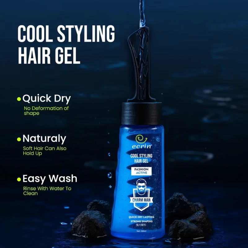 ECRIN Cool Styling Hair Gel 280ml - Image 3
