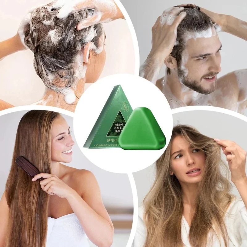 Nature-triangle-shampoo-bar-plant-based-herbal-hair-growth-soap