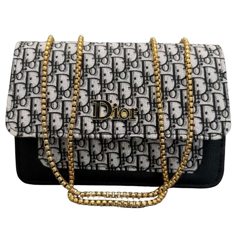 Black Elegant Cat Handle Handbag