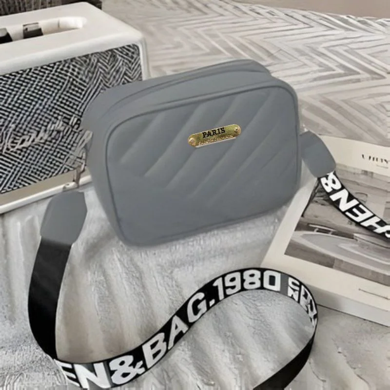 Gray Leather Handbag - Image 3