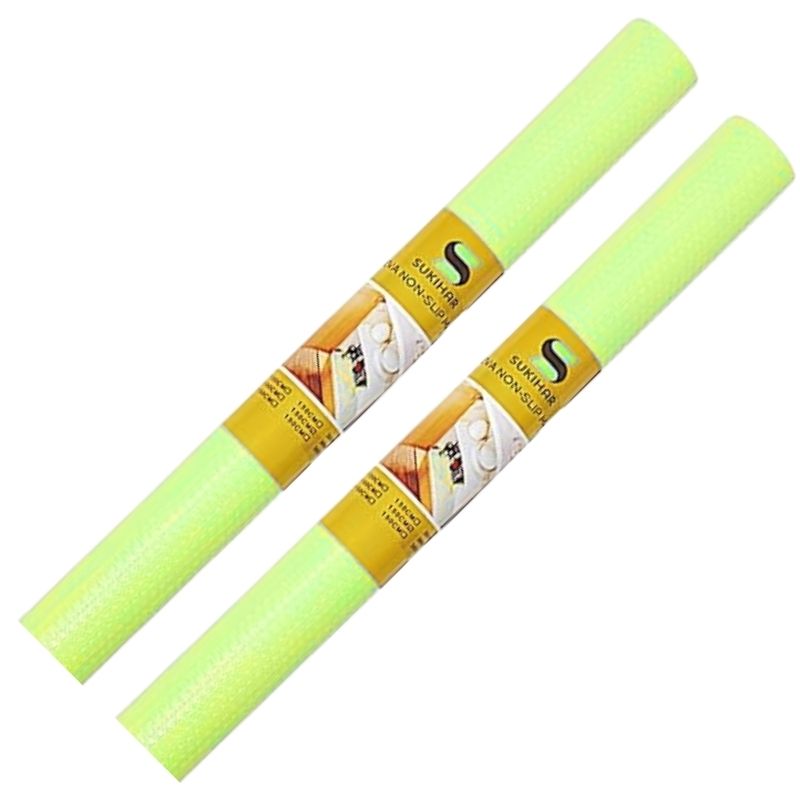 Anti-Slip Fridge & Shelf Mat | Waterproof Washable Liner for Kitchen Drawers Cabinets | Parrot Green - Image 3