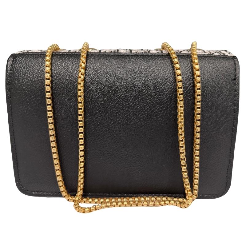 Black Elegant Cat Handle Handbag - Image 5