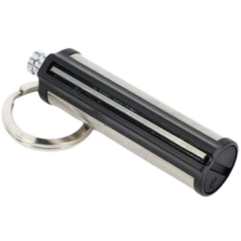 Permanent Match Striker Flint Stone Lighter with Keychain - Image 2