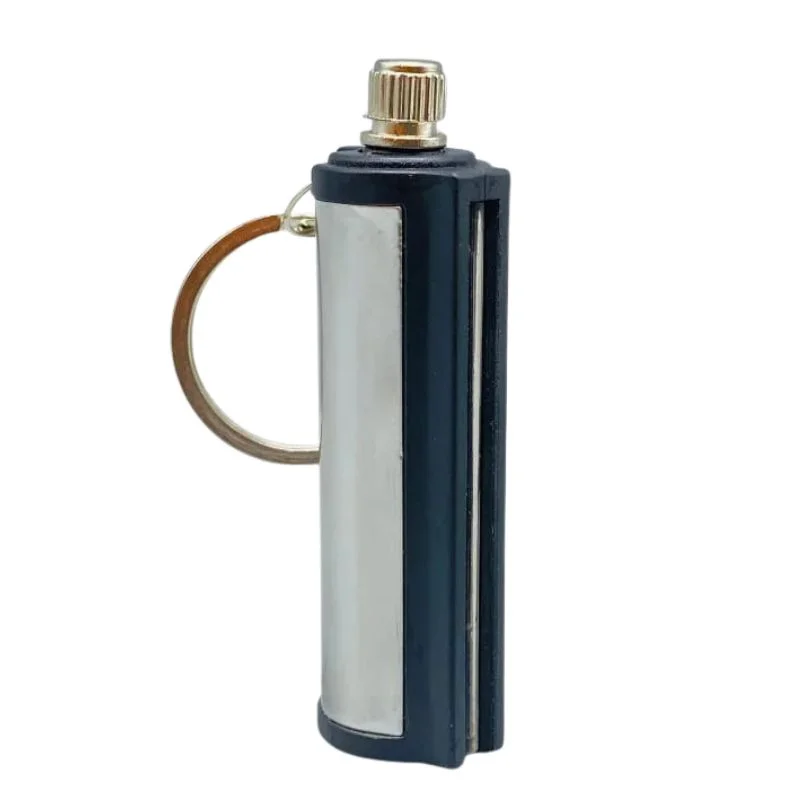 Permanent Match Striker Flint Stone Lighter with Keychain - Image 3
