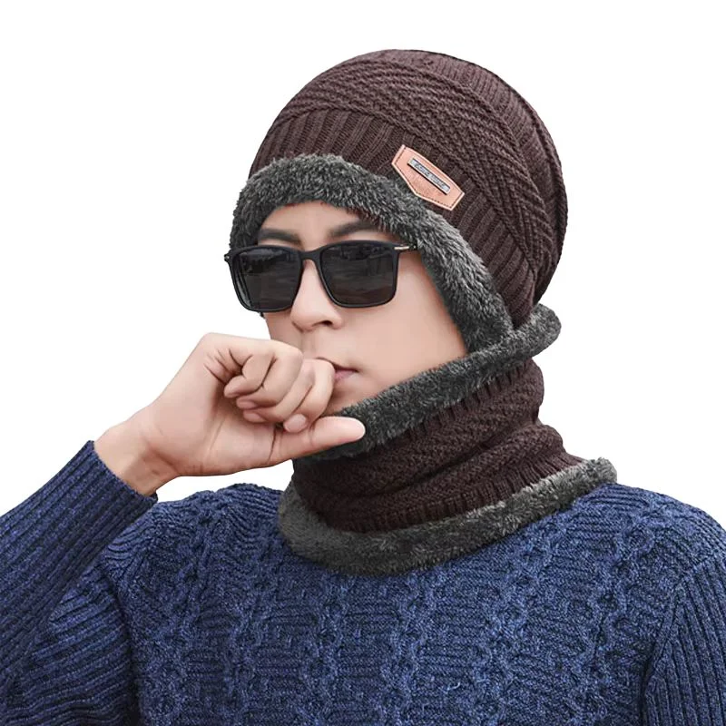 Winter Wool Cap with Neck Warmer Set - Image 5