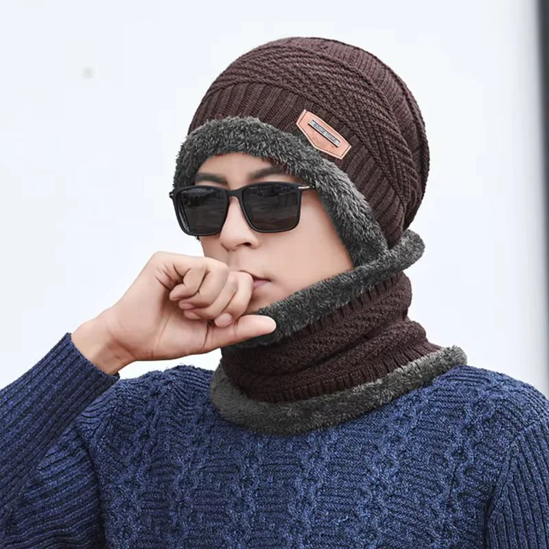 Winter Wool Cap with Neck Warmer Set - Image 4